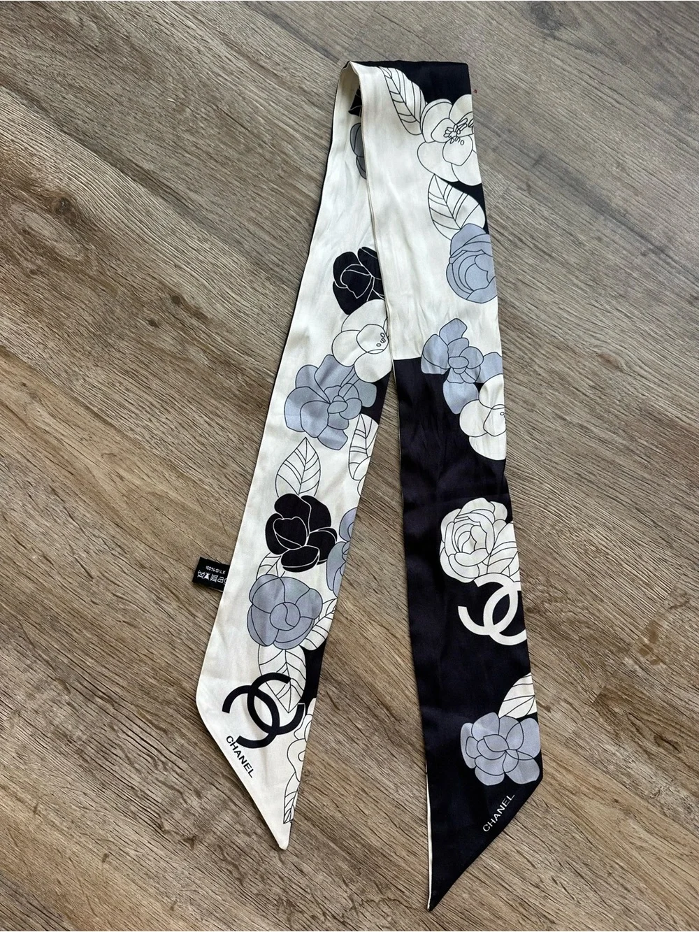 CHANEL Silk Scarf Tie